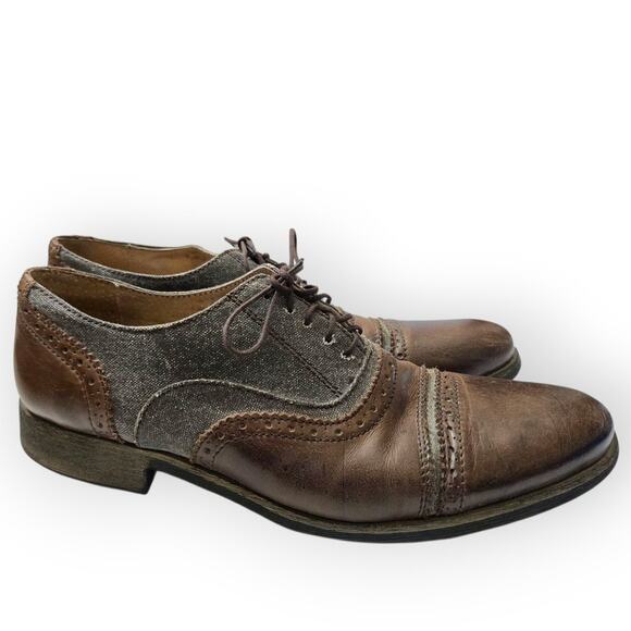 Steve Madden CABAL Handcrafted Leather Oxford Shoes – Men’s 11D - Picture 1 of 7